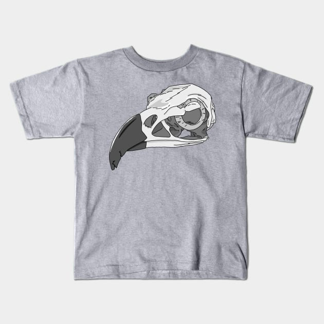 Harpy Eagle Skull Kids T-Shirt by babygunz47